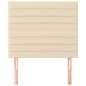 Testiera 2 pz Crema 90x5x78/88 cm in Tessuto Testiera 2 pz Crema 90x5x78/88 cm in Tessuto