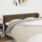 Testiera ad Orecchio Marrone Scuro 183x23x78/88 cm in Tessuto Testiera ad Orecchio Marrone Scuro 183x23x78/88 cm in Tessuto