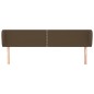 Testiera ad Orecchio Marrone Scuro 183x23x78/88 cm in Tessuto Testiera ad Orecchio Marrone Scuro 183x23x78/88 cm in Tessuto