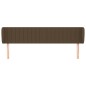 Testiera ad Orecchio Marrone Scuro 183x23x78/88 cm in Tessuto Testiera ad Orecchio Marrone Scuro 183x23x78/88 cm in Tessuto