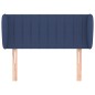 Testiera ad Orecchio Blu 103x23x78/88cm in Tessuto Testiera ad Orecchio Blu 103x23x78/88cm in Tessuto