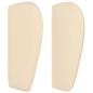 Testiera ad Orecchio Crema 103x23x78/88 cm in Tessuto