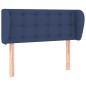 Testiera ad Orecchio Blu 83 x 23 x 78/88cm in Tessuto Testiera ad Orecchio Blu 83 x 23 x 78/88cm in Tessuto
