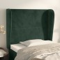 Testiera ad Orecchio Verde Scuro 83x23x118/128 cm in Velluto Testiera ad Orecchio Verde Scuro 83x23x118/128 cm in Velluto