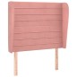 Testiera ad Orecchio Rosa 83x23x118/128 cm in Velluto Testiera ad Orecchio Rosa 83x23x118/128 cm in Velluto