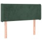 Testiera ad Orecchio Verde Scuro 103x16x78/88 cm in Velluto Testiera ad Orecchio Verde Scuro 103x16x78/88 cm in Velluto