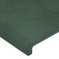 Testiera ad Orecchio Verde Scuro 103x16x78/88 cm in Velluto Testiera ad Orecchio Verde Scuro 103x16x78/88 cm in Velluto