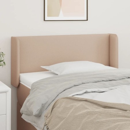 Testiera ad Orecchio Cappuccino 83x16x78/88 cm in Similpelle