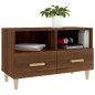 Mobile Porta TV Rovere Marrone 80x36x50 cm in Legno Multistrato Mobile Porta TV Rovere Marrone 80x36x50 cm in Legno Multistrato