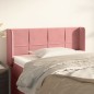 Testiera ad Orecchio Rosa 83x16x78/88 cm in Velluto Testiera ad Orecchio Rosa 83x16x78/88 cm in Velluto