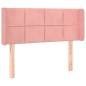Testiera ad Orecchio Rosa 83x16x78/88 cm in Velluto Testiera ad Orecchio Rosa 83x16x78/88 cm in Velluto