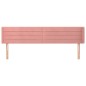 Testiera ad Orecchio Rosa 163x16x78/88 cm in Velluto