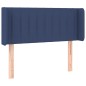 Testiera ad Orecchio Blu 83x16x78/88cm in Tessuto Testiera ad Orecchio Blu 83x16x78/88cm in Tessuto