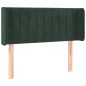 Testiera ad Orecchio Verde Scuro 93x16x78/88 cm in Velluto Testiera ad Orecchio Verde Scuro 93x16x78/88 cm in Velluto