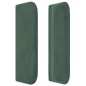 Testiera ad Orecchio Verde Scuro 93x16x78/88 cm in Velluto Testiera ad Orecchio Verde Scuro 93x16x78/88 cm in Velluto