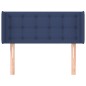 Testiera ad Orecchio Blu 83x16x78/88cm in Tessuto Testiera ad Orecchio Blu 83x16x78/88cm in Tessuto