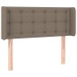 Testiera ad Orecchio Tortora 83x16x78/88 cm in Tessuto Testiera ad Orecchio Tortora 83x16x78/88 cm in Tessuto