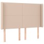Testiera ad Orecchio Cappuccino 147x16x118/128 cm in Similpelle Testiera ad Orecchio Cappuccino 147x16x118/128 cm in Similpelle