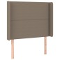 Testiera ad Orecchio Tortora 93x16x118/128 cm in Tessuto Testiera ad Orecchio Tortora 93x16x118/128 cm in Tessuto