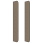 Testiera ad Orecchio Tortora 183x16x118/128 cm in Tessuto Testiera ad Orecchio Tortora 183x16x118/128 cm in Tessuto