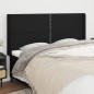 Testiera ad Orecchio Nera 203x16x118/128 cm in Tessuto Testiera ad Orecchio Nera 203x16x118/128 cm in Tessuto