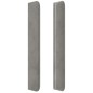 Testiera ad Orecchio Grigio Chiaro 83x16x118/128 cm in Velluto Testiera ad Orecchio Grigio Chiaro 83x16x118/128 cm in Velluto