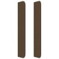 Testiera ad Orecchio Marrone Scuro 103x16x118/128 cm in Tessuto Testiera ad Orecchio Marrone Scuro 103x16x118/128 cm in Tessuto
