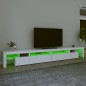 vidaXL Mobile Porta TV con Luci LED Bianco 290x36,5x40 cm vidaXL Mobile Porta TV con Luci LED Bianco 290x36,5x40 cm