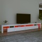 vidaXL Mobile Porta TV con Luci LED Bianco 290x36,5x40 cm vidaXL Mobile Porta TV con Luci LED Bianco 290x36,5x40 cm