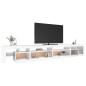 vidaXL Mobile Porta TV con Luci LED Bianco 290x36,5x40 cm vidaXL Mobile Porta TV con Luci LED Bianco 290x36,5x40 cm