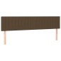Testiera a LED Marrone Scuro 200x5x78/88 cm in Tessuto Testiera a LED Marrone Scuro 200x5x78/88 cm in Tessuto