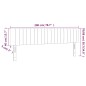 Testiera a LED Marrone Scuro 200x5x78/88 cm in Tessuto Testiera a LED Marrone Scuro 200x5x78/88 cm in Tessuto