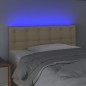 Testiera a LED Crema 100x5x78/88 cm in Tessuto Testiera a LED Crema 100x5x78/88 cm in Tessuto