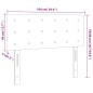 Testiera a LED Crema 100x5x78/88 cm in Tessuto Testiera a LED Crema 100x5x78/88 cm in Tessuto