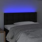 Testiera a LED Nera 80x5x78/88 cm in Tessuto Testiera a LED Nera 80x5x78/88 cm in Tessuto