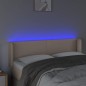 Testiera Cappuccino a LED 147x16x78/88 cm in Similpelle Testiera Cappuccino a LED 147x16x78/88 cm in Similpelle