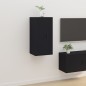 Mobile Porta TV a Parete Nero 40x34,5x80 cm Mobile Porta TV a Parete Nero 40x34,5x80 cm