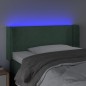 Testiera a LED Verde scuro 93x16x78/88 cm in Velluto Testiera a LED Verde scuro 93x16x78/88 cm in Velluto