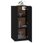 Mobile Porta TV a Parete Nero 40x34,5x80 cm Mobile Porta TV a Parete Nero 40x34,5x80 cm