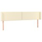 Testiera a LED Crema 163x16x78/88 cm in Similpelle Testiera a LED Crema 163x16x78/88 cm in Similpelle