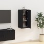 Mobile Porta TV a Parete Nero 40x34,5x80 cm Mobile Porta TV a Parete Nero 40x34,5x80 cm
