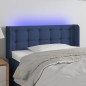 Testiera a LED Blu 83x16x78/88 cm in Tessuto Testiera a LED Blu 83x16x78/88 cm in Tessuto