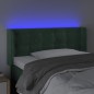Testiera a LED Verde Scuro 103x16x78/88 cm in Velluto Testiera a LED Verde Scuro 103x16x78/88 cm in Velluto
