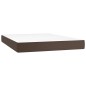 Materasso a Molle Marrone 140x190x20 cm in Similpelle Materasso a Molle Marrone 140x190x20 cm in Similpelle