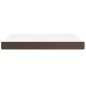 Materasso a Molle Marrone 140x190x20 cm in Similpelle Materasso a Molle Marrone 140x190x20 cm in Similpelle