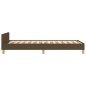 Giroletto senza Materasso Marrone Scuro 100x200 cm Tessuto Giroletto senza Materasso Marrone Scuro 100x200 cm Tessuto