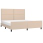Giroletto con Testiera Cappuccino 160x200 cm in Similpelle Giroletto con Testiera Cappuccino 160x200 cm in Similpelle