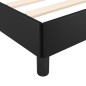Giroletto con Testiera Nero 120x200 cm in Similpelle
