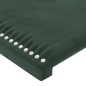 Giroletto senza Materasso Verde Scuro 140x200 cm in Velluto Giroletto senza Materasso Verde Scuro 140x200 cm in Velluto