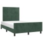 Giroletto senza Materasso Verde Scuro 120x200 cm in Velluto Giroletto senza Materasso Verde Scuro 120x200 cm in Velluto